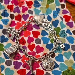 Brighton Silver Charm Bracelet Vegas Vintage